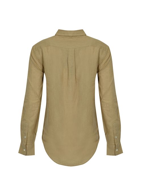 Camicia Polo Pony in lino Beige/Kaki POLO RALPH LAUREN | 211970730506